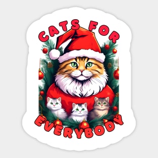 Cats for Everybody T-Shirt Sticker